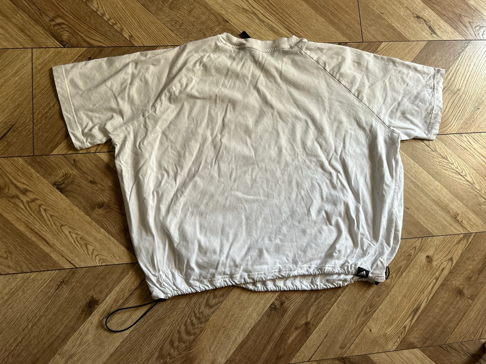 👕 Adidas white t-shirt with drawstring - Size M – photo 10
